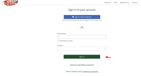 speedycash login.